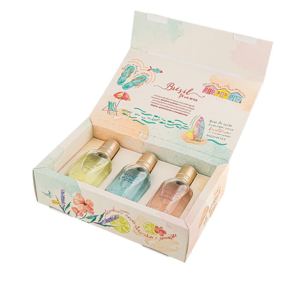 Kit Brésil Pé na Areia Edt - 3un x 30ml, ,  large image number 0